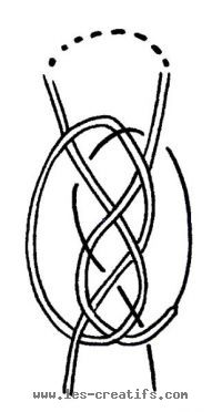 1-strand flat knot technique