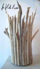 Custom driftwood vase