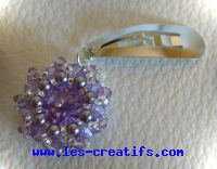 Swarovski crystal cabochon clip set with pearls