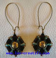 Tila and Twin beads earrings