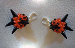 Free tutorial for Halloween earrings 