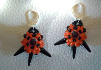 DIY Halloween earrings