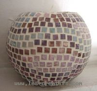 mosaic candle ball