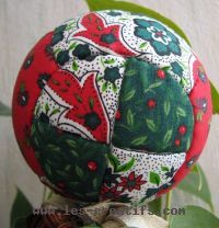 christmas fabric patchwork ball