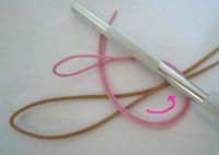 Central knot bracelet tutorial: step 1