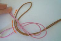 Plan knot bracelet tutorial: step 2