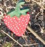 Wooden strawberry decoration