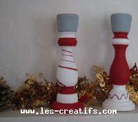 Wooden candlestick to paint