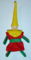 Multicolored Christmas elf!