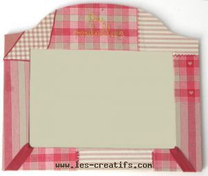 Patchwork fabric frame