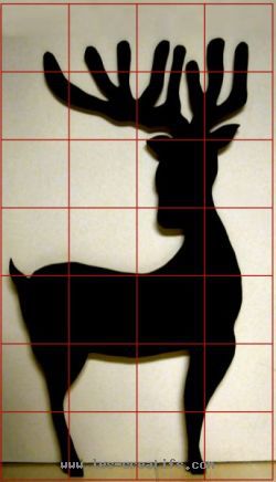 Grid for wall deer