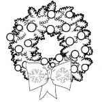 christmas wreath coloring