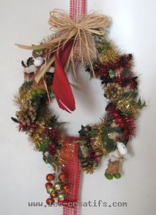 Homemade Christmas wreath