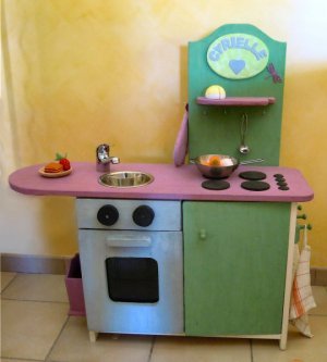 Children's wooden kitchen