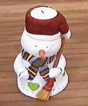 Snowman in salt dough