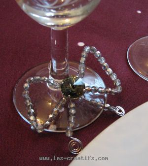 beaded decorations for silver christmas table