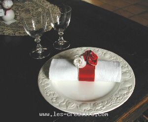 Rose napkin ring