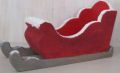 Wooden Christmas sleigh basket