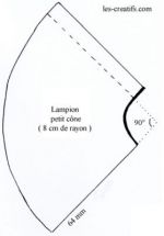 lampion cone template