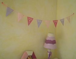 Pennant garland for bedroom decoration