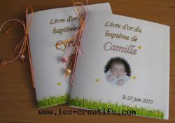 Christening guest books