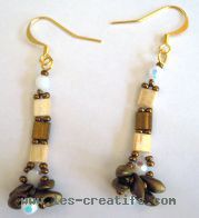 Creating Tila and Magatama earrings