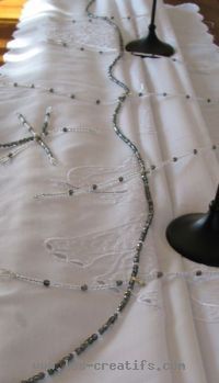 Beaded table garland