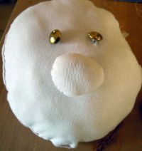 Making Santa's head