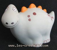 Paintable ceramic dinosaur