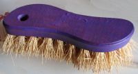 purple-painted brush