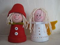 christmas elf and angel table decorations