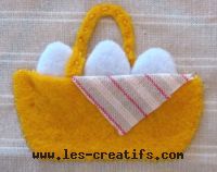 Felt egg basket