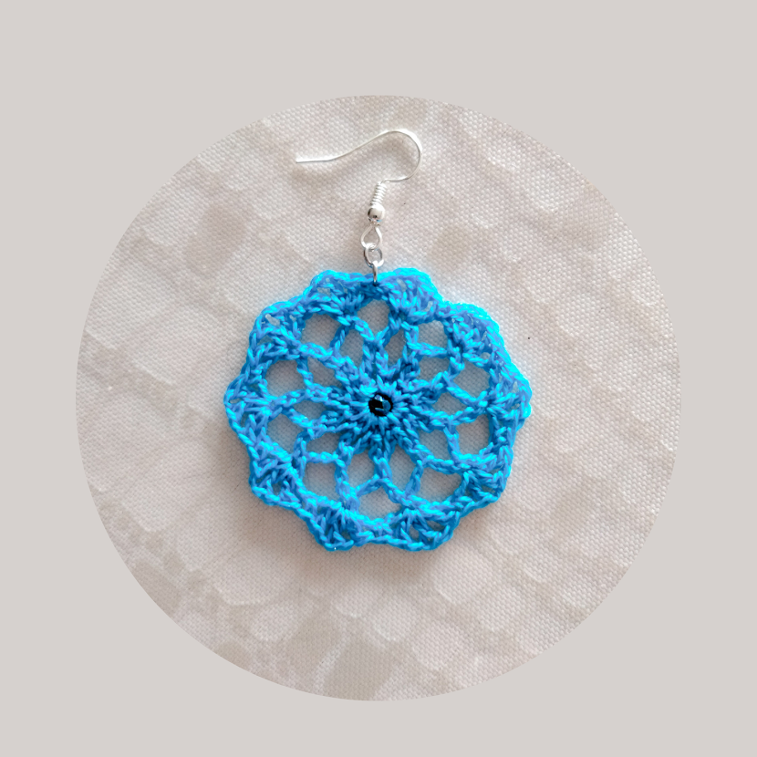 Electric Blue" large lace