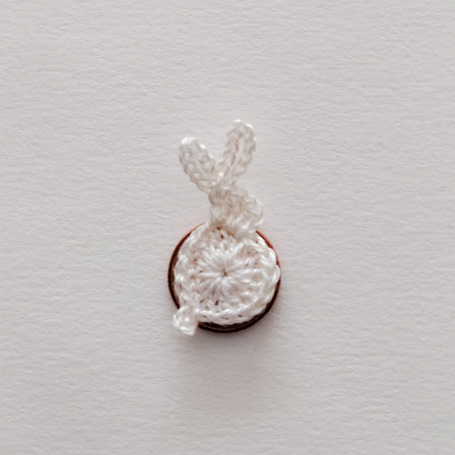 Little Rabbit Appliqué "White