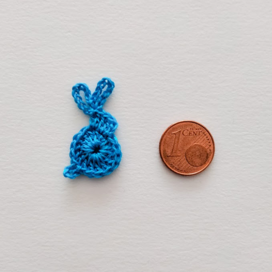 Electric Blue" Little Rabbit Appliqué