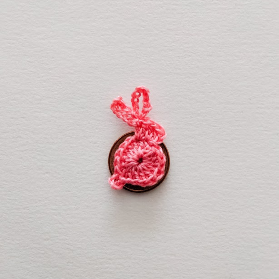 Candy Pink Rabbit Appliqué