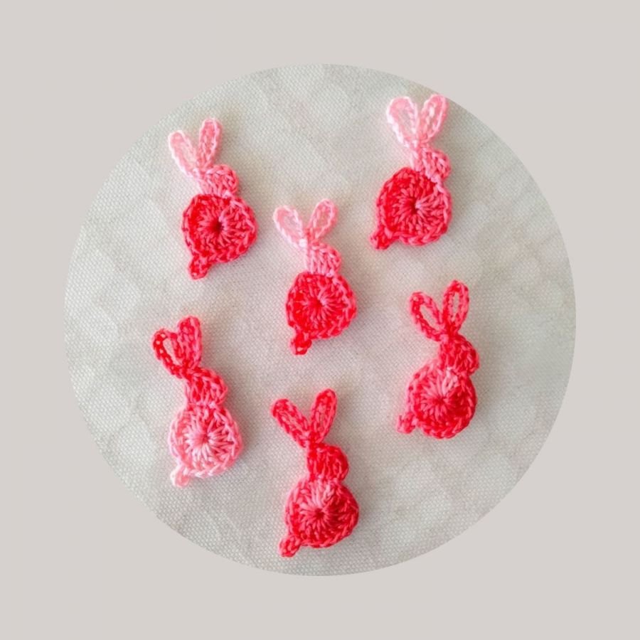 Little Rabbit Appliqué "Variations of pink