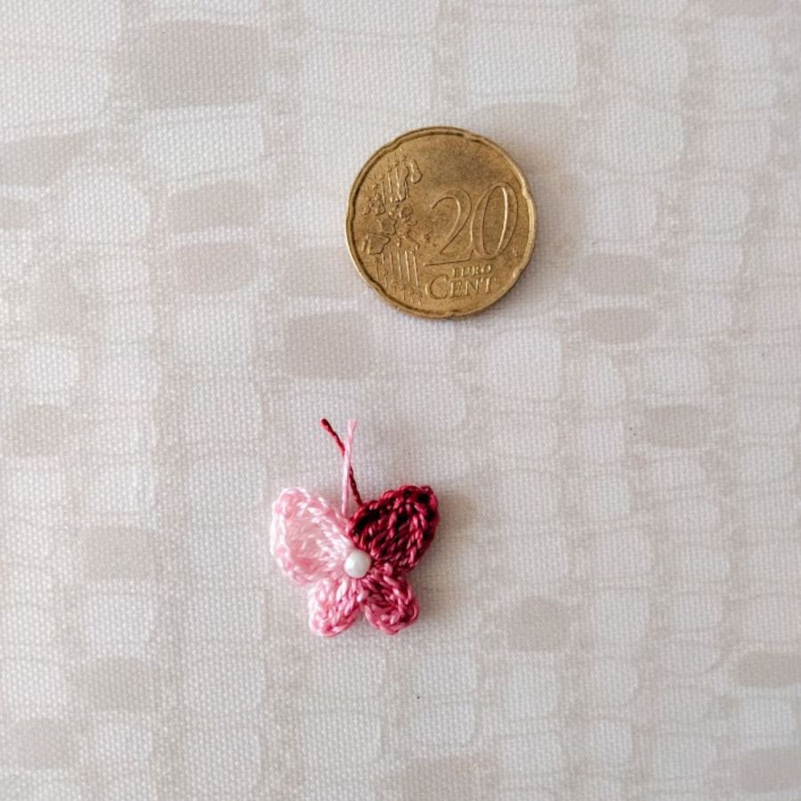 Small butterfly - from pink to burgundy