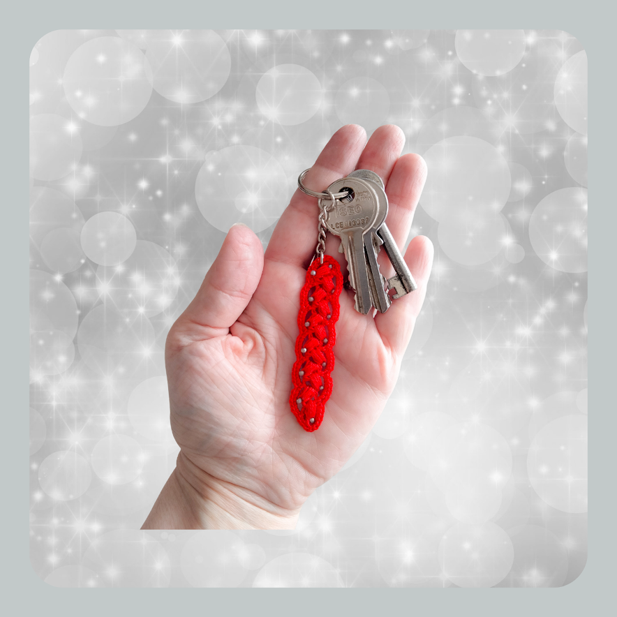 Red Lanyard Key Chain