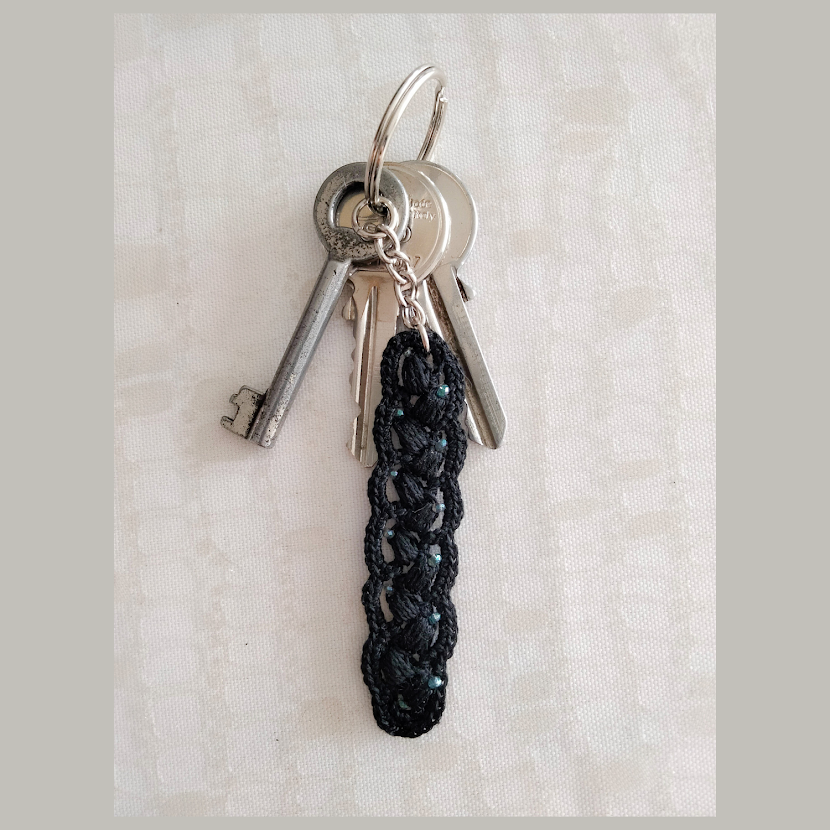 Black Lanyard Key Chain