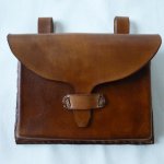 handmade leather belt pouch