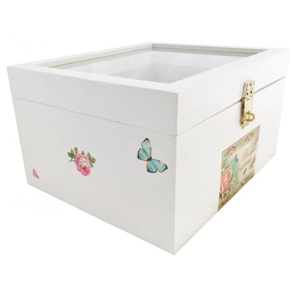 Wooden box and its glass lid. Model : good day