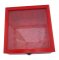 Wooden box inclined and its glass lid. Model : red dragon