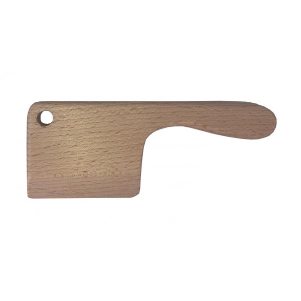 Beech wood knife and its cutting board for children