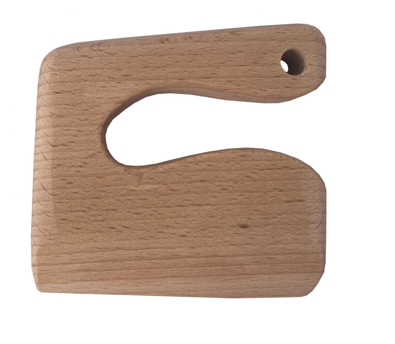 Beech wood knife and its cutting board for children