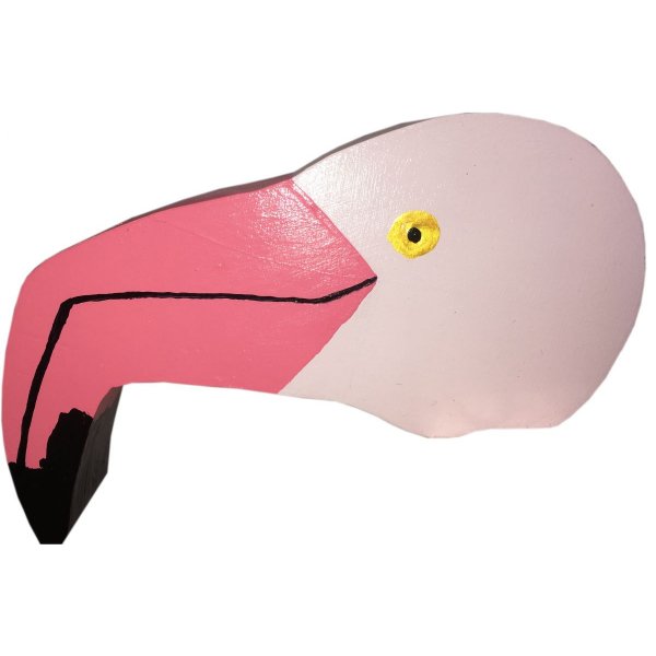 "The pink flamingo" paper towel holder 