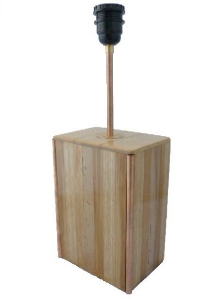 Table Lamp 63 Cm, Noble Wood : Chestnut, Oak, Walnut