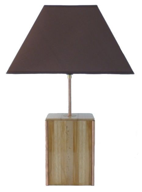 Table Lamp 63 Cm, Noble Wood : Chestnut, Oak, Walnut