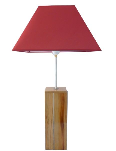 Table Lamp 76 Cm, Noble Wood : Plum, Cherry, Redwood, Beech