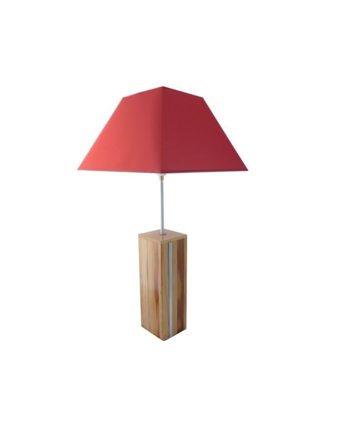 Table Lamp 76 Cm, Noble Wood : Plum, Cherry, Redwood, Beech